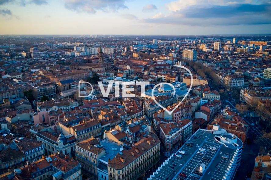 Photo TOULOUSE by VIET - Vue aérienne Centre ville