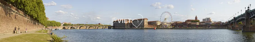 Photo TOULOUSE by VIET - La Grande Roue et la Garonne