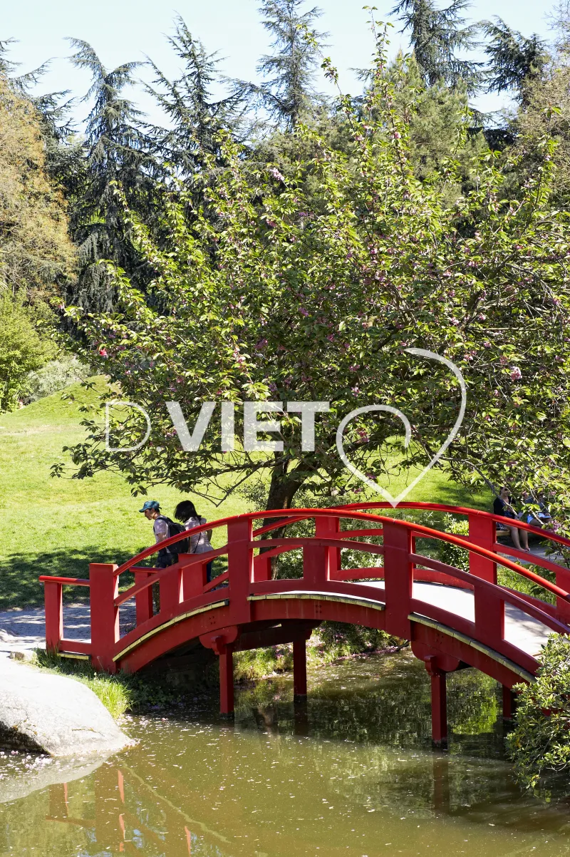 Photo TOULOUSE by VIET - Compans Caffarelli le pont rouge du jardin Japonais