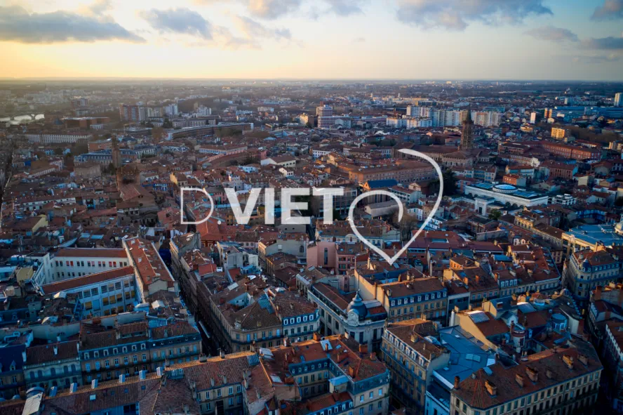 Photo TOULOUSE by VIET - Vue aérienne Centre ville