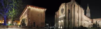 Photo TOULOUSE by VIET - La Basilique Saint-Sernin du nuit