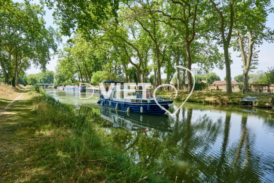 Photo TOULOUSE by VIET - Bateau sur canal du midi