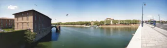 Photo TOULOUSE by VIET - Sur le pont neuf panoramique