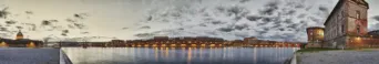 Photo TOULOUSE by VIET - Panorama de la Garonne en soir&eacute;e