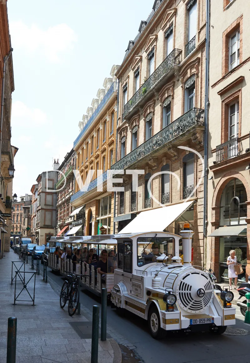 Photo TOULOUSE by VIET - Petit train touristique Rue Croix Baragnon