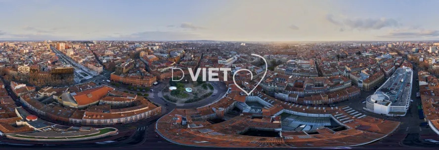 Photo TOULOUSE by VIET - Vue aérienne Centre ville