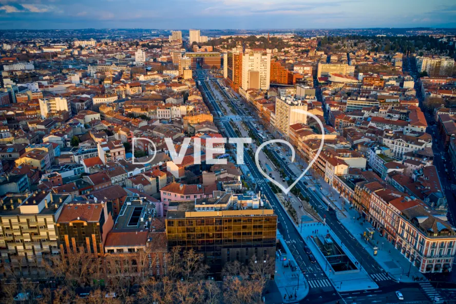 Photo TOULOUSE by VIET - Vue aérienne Centre ville