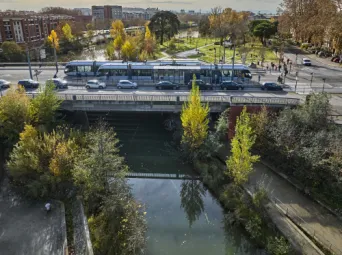 Photo TOULOUSE by VIET - Tram et pont Saint Michel