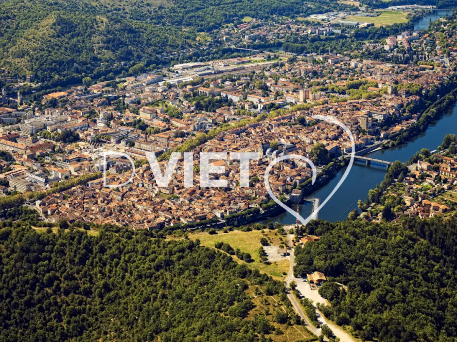 Photo TOULOUSE by VIET - vue aerienne lot et cahors