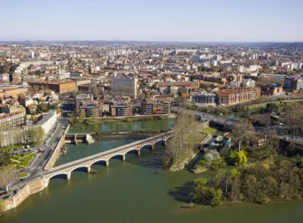Photo TOULOUSE by VIET - Pont de Halage de tounis Carmes st michel