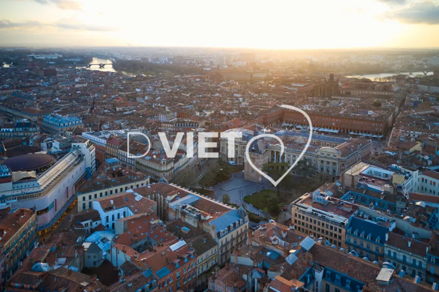 Photo TOULOUSE by VIET - Vue aérienne Centre ville
