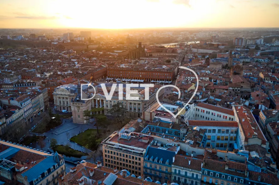 Photo TOULOUSE by VIET - Vue aérienne Centre ville