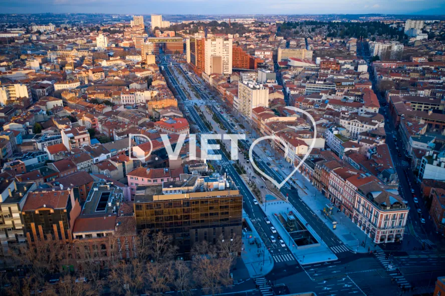 Photo TOULOUSE by VIET - Vue aérienne Centre ville