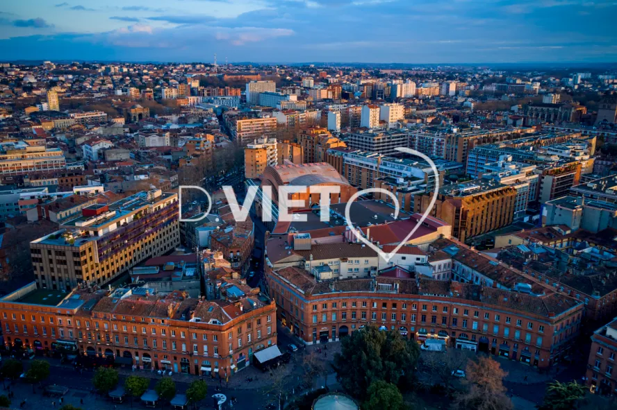 Photo TOULOUSE by VIET - Vue aérienne Centre ville