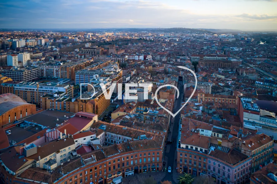 Photo TOULOUSE by VIET - Vue aérienne Centre ville