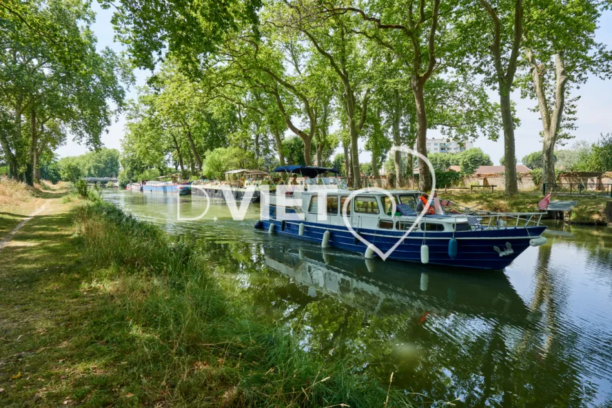 Photo TOULOUSE by VIET - Bateau sur canal du midi