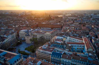 Photo TOULOUSE by VIET - Vue a&eacute;rienne Centre ville