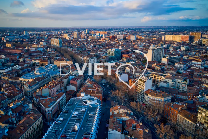 Photo TOULOUSE by VIET - Vue aérienne Centre ville