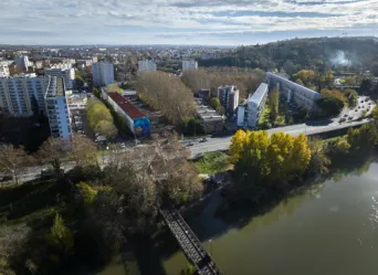 Photo TOULOUSE by VIET - Passerelle de la poudri&egrave;re et d'empalot