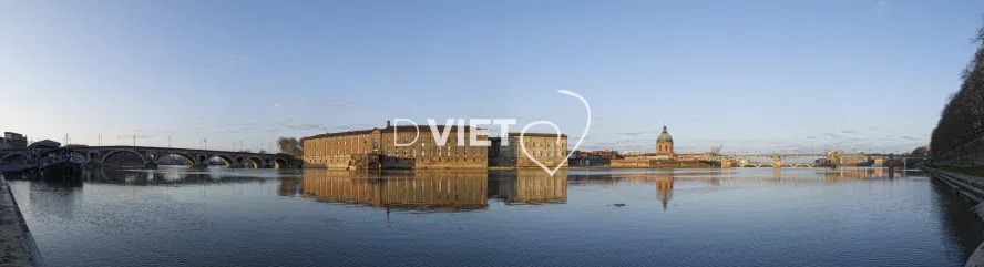 Photo TOULOUSE by VIET - Panoramique sur la Garonne