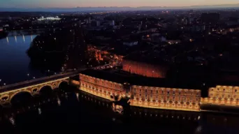 Photo TOULOUSE by VIET - La Garonne de nuit