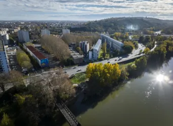 Photo TOULOUSE by VIET - Passerelle de la poudri&egrave;re et d'empalot