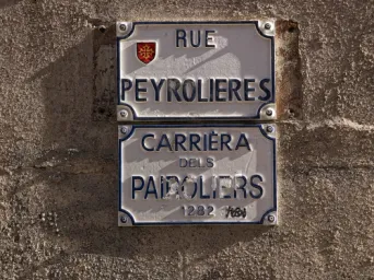 Photo TOULOUSE by VIET - plaque de rue peyrolieres