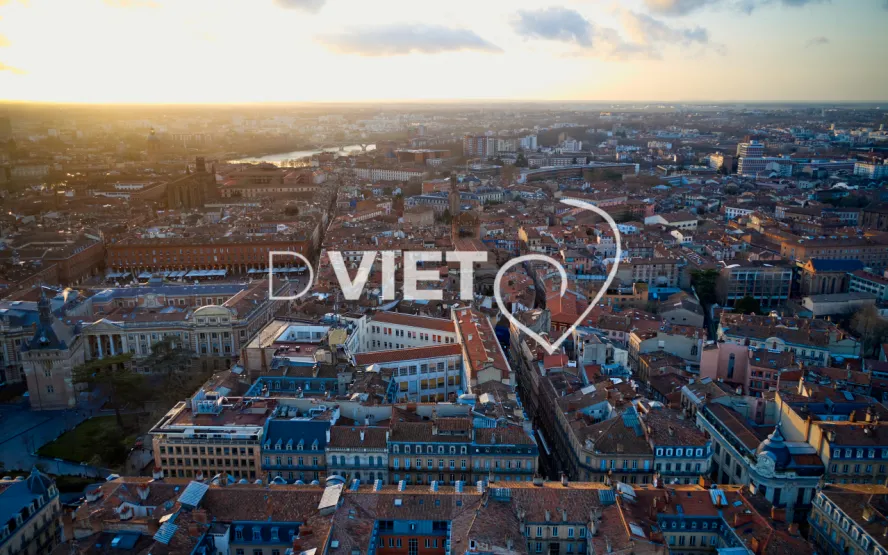 Photo TOULOUSE by VIET - Vue aérienne Centre ville