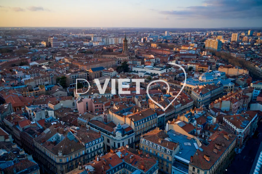 Photo TOULOUSE by VIET - Vue aérienne Centre ville