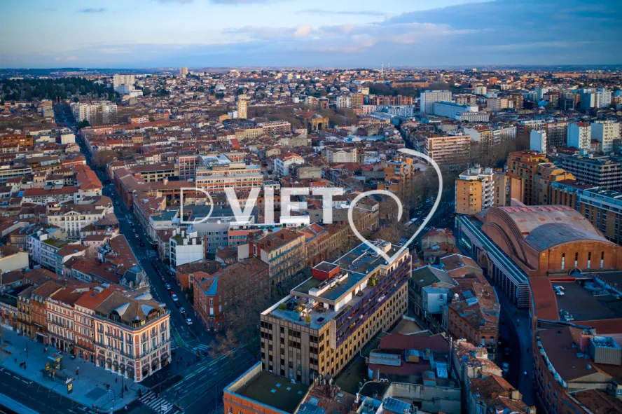 Photo TOULOUSE by VIET - Vue aérienne Centre ville