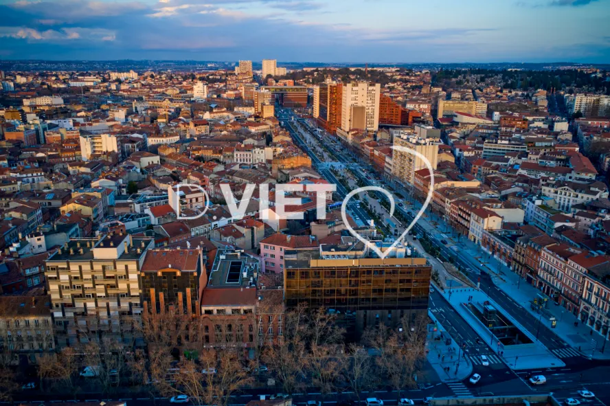 Photo TOULOUSE by VIET - Vue aérienne Centre ville