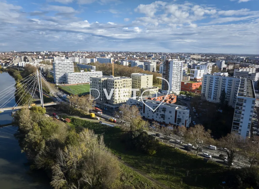 Photo TOULOUSE by VIET - Passerelle d'empalot et Garonne