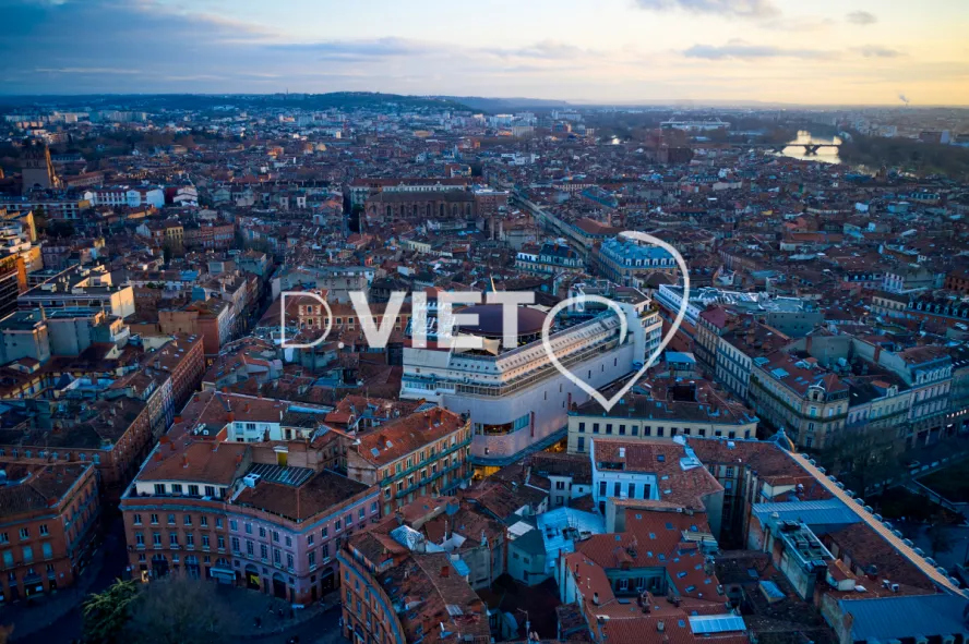 Photo TOULOUSE by VIET - Vue aérienne Centre ville