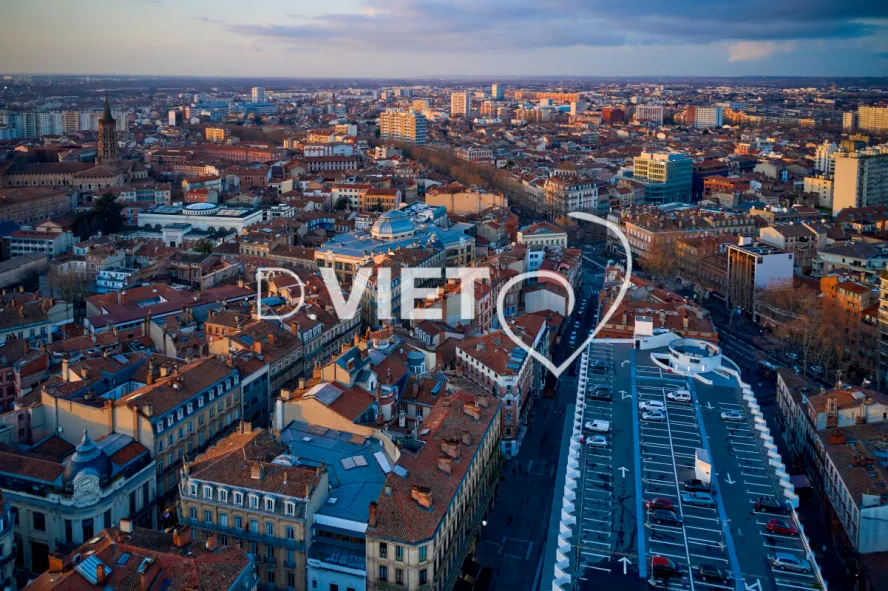 Photo TOULOUSE by VIET - Vue aérienne Centre ville