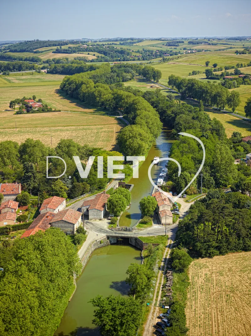 Photo TOULOUSE by VIET - Canal du Midi ecluse de Negra