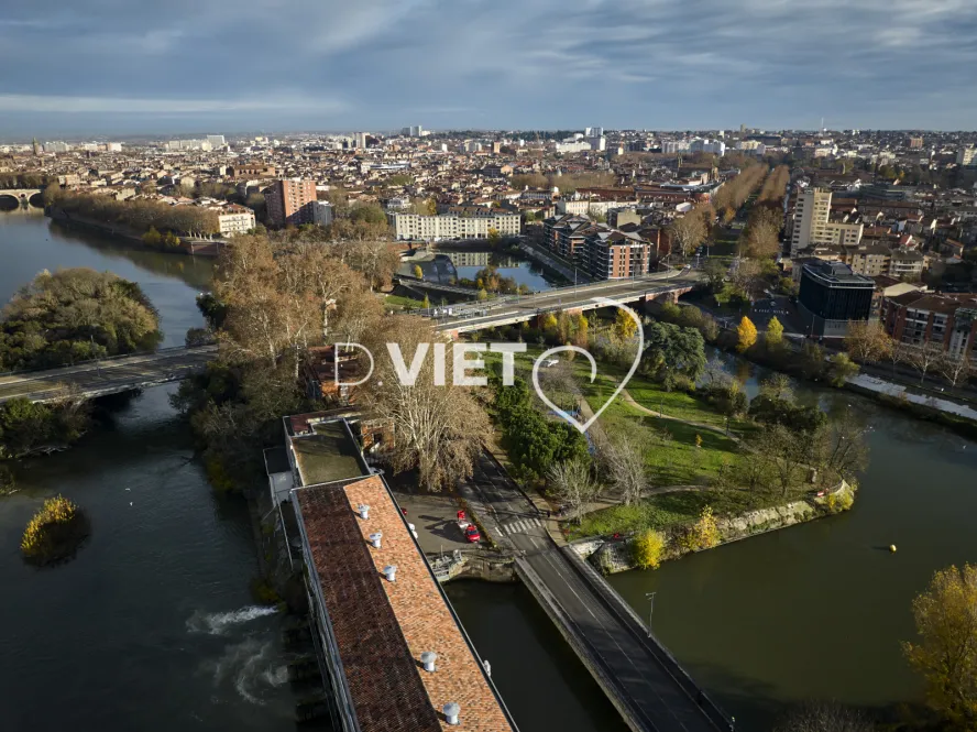 Photo TOULOUSE by VIET - Garonne ramier et vue sur la cité