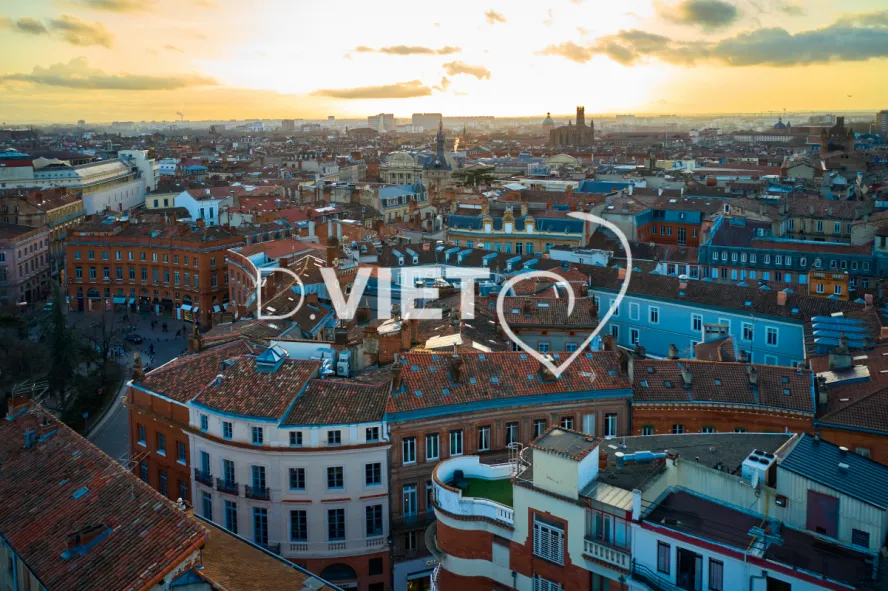 Photo TOULOUSE by VIET - Vue aérienne Centre ville