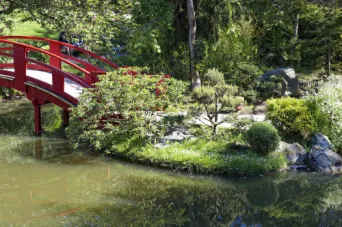 Photo TOULOUSE by VIET - Compans Caffarelli le pont rouge du jardin Japonais