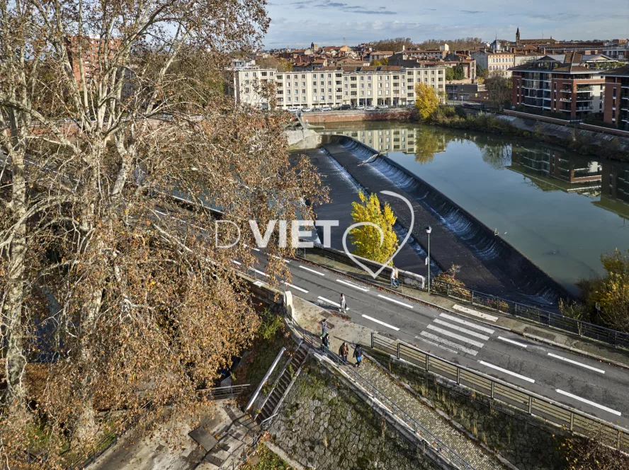 Photo TOULOUSE by VIET - Garonne et pont du halage de Tounis